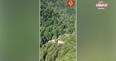 İtalya’da düşen helikopter böyle bulundu | Video