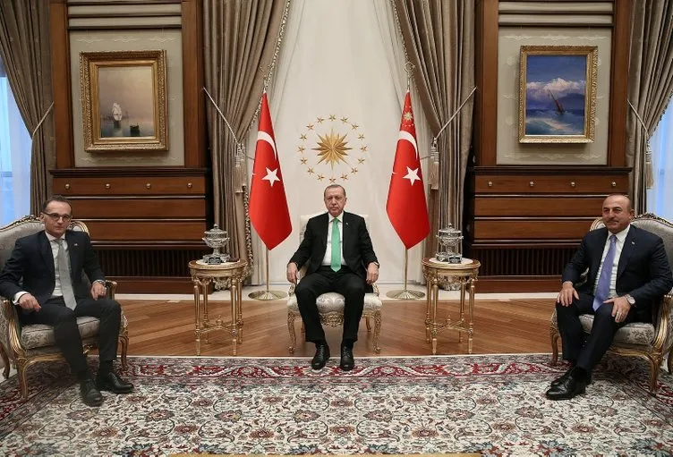 Başkanı Erdoğan, Almanya Dışişleri Bakanı Heiko Maas'ı kabul etti