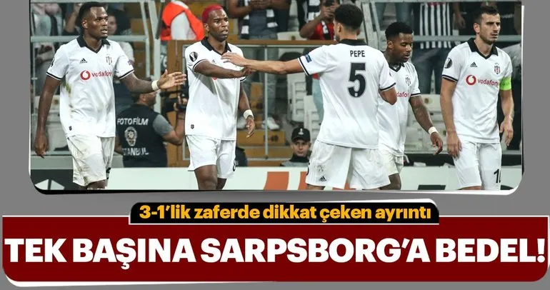 Beşiktaş - Sarpsborg maçından kareler
