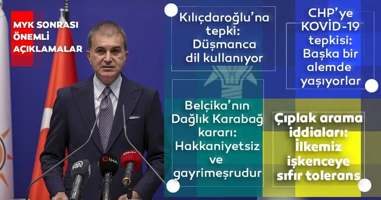 Son dakika: AK Parti MYK sona erdi! AK Parti sözcüsü Ömer Çelik’ten önemli açıklamalar