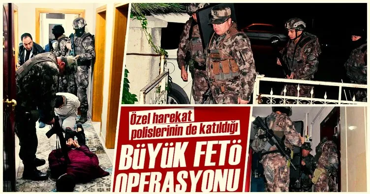 Konya’da Özel Harekat polisleriyle FETÖ operasyonu