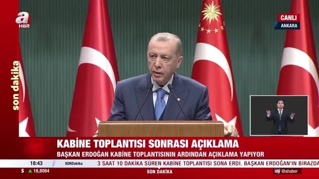 Kabine sonrası Başkan Erdoğan'dan önemli açıklamalar | Video