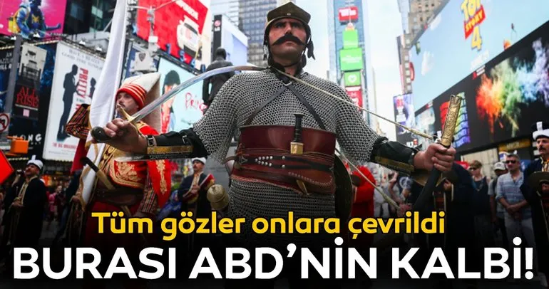 New York’ta Türk bayrağı ve mehter coşkusu