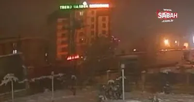 Yeni Malatyaspor kalecisi Ahmet’in de hayatını kaybettiği binanın yıkılma anı güvenlik kamerasında | Video