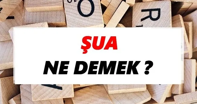 Şua Ne Demek? TDK’ya Göre Şua Sözlük Anlamı Nedir?