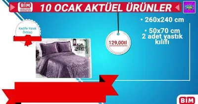 BİM marketleri 10 Ocak 2020 Cuma günü kampanyalı mutfak, tekstil aktüel ürünleri tanıtımı