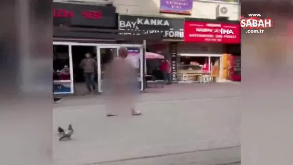 Ankara'da çıplak vatandaş görenleri şoke etti | Video