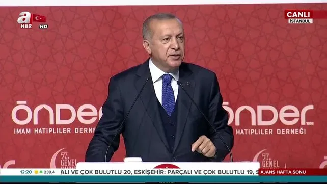 Cumhurbaşkanı Erdoğan, Önder İmam Hatipliler Derneği Genel Kurulu'nda açıklamalarda bulundu