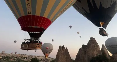 Kapadokya’da sıcak hava balon turlarına yağmur engeli