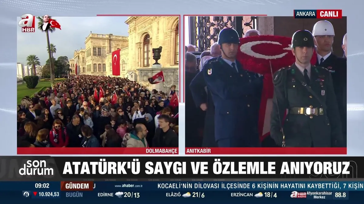 Ulu önder Mustafa Kemal Atatürk’ün vefatının 87. yıl dönümü: Devlet erkanı Anıtkabir’de | Video videosunu izle Ulu önder Mustafa Kemal Atatürk’ün vefatının 87. yıl dönümü: Devlet erkanı Anıtkabir’de | Video videosunu izle
