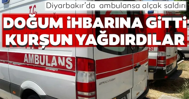 Diyarbakır’da ambulansa alçak saldırı! Doğum ihbarına gitti kurşun yağdırdılar
