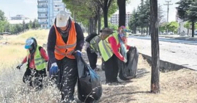 Belediye çöp seferberliği yaptı