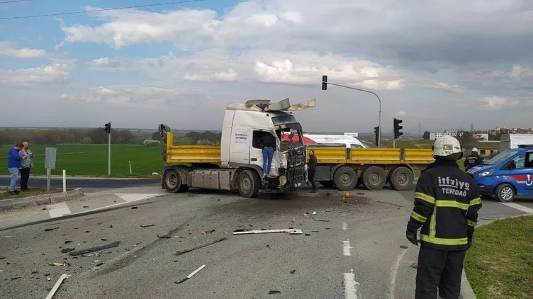 Tekirdağ’daki kazanın görüntüleri ortaya çıktı: 5 ölü 10 yaralı!