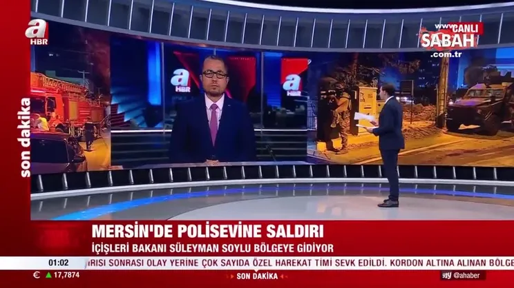 SON DAKİKA | Mersin'de polisevine teröristlerden kalleş saldırı: 2 polis yaralandı | Video