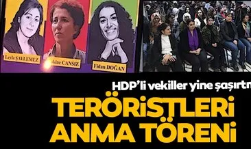 HDP’li vekiller Paris’te öldürülen PKK’lı teröristleri anma töreninde