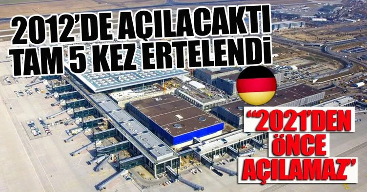 Berlin Havalimanının açılışının ertelendiği iddiası
