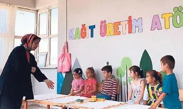 Minik eller kendi kağıtlarını üretti #siirt