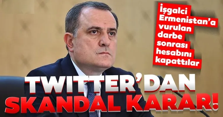Son dakika | Twitter’dan skandal karar! İşgalci Ermenistan’a vurulan darbe sonrası hesabını kapattılar