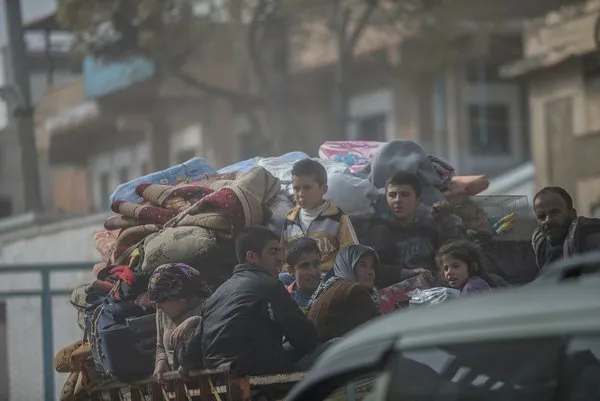Afrinli çocuklar terörden kurtulmanın sevincini yaşıyor