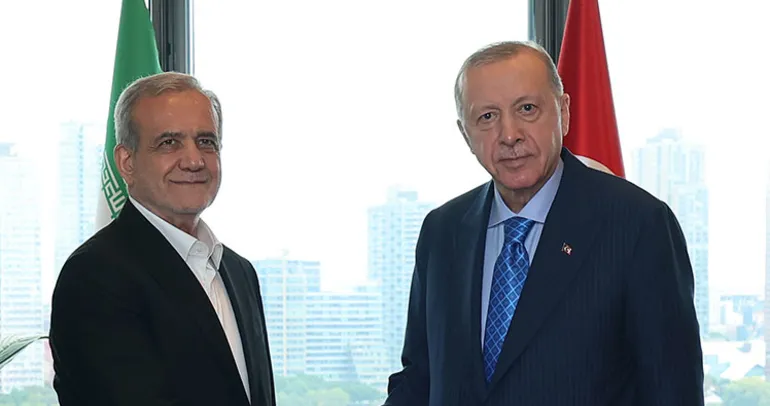 SON DAKİKA | Başkan Erdoğan, İran Cumhurbaşkanı ile görüştü