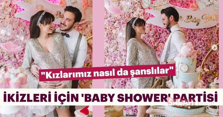 Güzel oyuncu Pelin Akil ve oyuncu eşi Anıl Altan ikiz kızları için Baby Shower düzenledi!