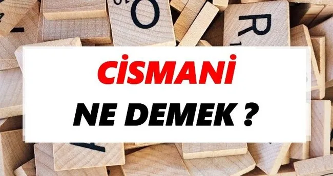 Cismani Ne Demek? TDK’ya Göre Cismani Sözlük Anlamı Nedir?
