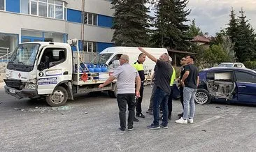 Bolu’da tüp yüklü kamyon kazaya karıştı: Facianın eşiğinden dönüldü! #bolu