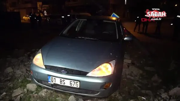 Adana'da müşterinin otomobiliyle polisten kaçmaya çalıştı, kaza yapınca yakalandı | Video