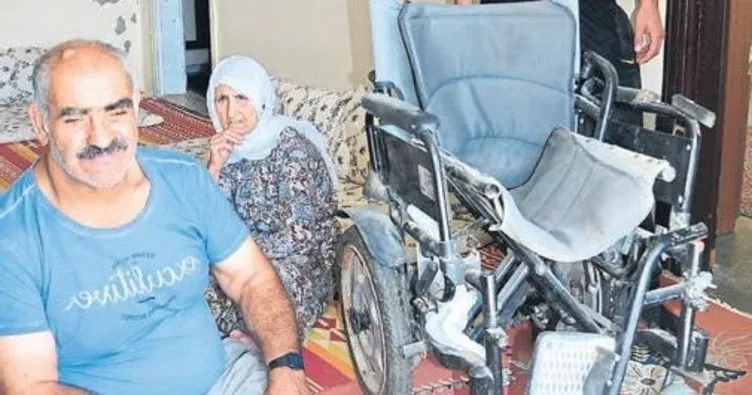 Engelliye ait tekerlekli sandalyenin aküsü çalındı