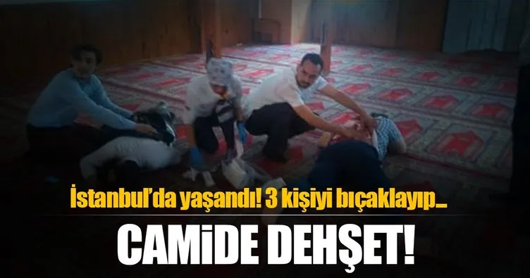 İstanbul’da camide dehşet anları!