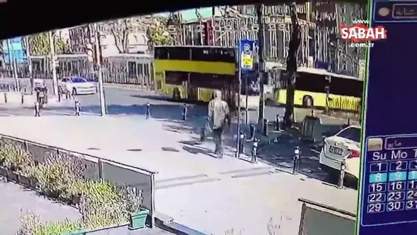 SON DAKİKA! Fatih'te İETT otobüsü ile tramvay çarpıştı! Kaza anı kamerada | Video