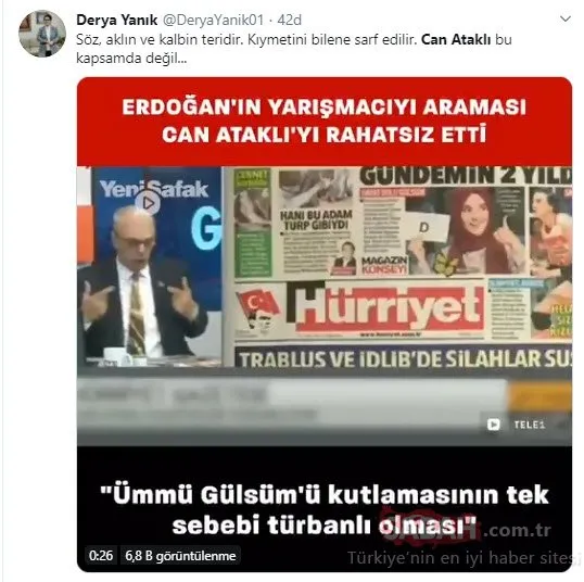 Can Ataklı'nın Ümmü Gülsüm ile ilgili çirkin yorumlarına tepki yağıyor