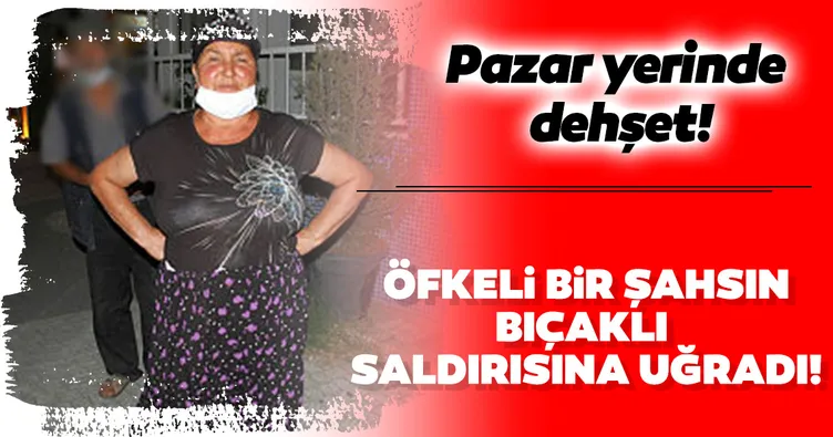 Pazar yerinde dehşet
