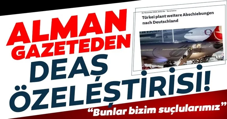 Alman Süddeutsche Zeitung: Yüzlerce Alman DEAŞ militanı olmak için Suriye’ye gitti! Bunlar bizim suçlularımız
