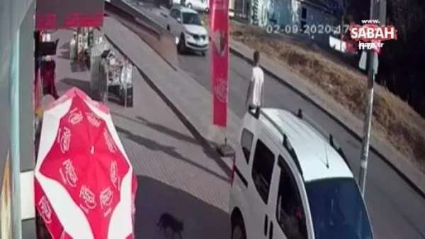 Kendi bisikletini bırakıp başka bisikleti çaldı linç edilmekten polis kurtardı | Video
