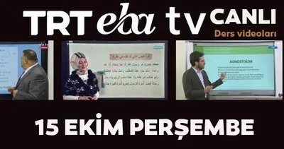 TRT EBA TV canlı izle! 15 Ekim 2020 Perşembe ’Uzaktan Eğitim’ Ortaokul, İlkokul, Lise kanalları canlı yayın | Video