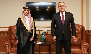 Bakan Çavuşoğlu, Suudi Arabistan Dışişleri Bakanı Farhan ile görüştü