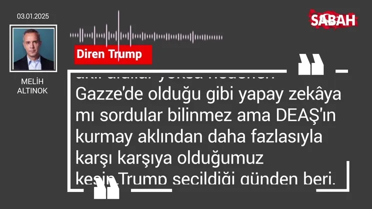 Melih Altınok | Diren Trump