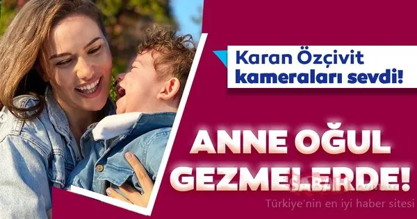 Güzel oyuncu Fahriye Evcen oğlu Karan ile gezmelerde! Kuruluş Osman'ın yıldızı Burak Özçivit ile Fahriye Evcen'in oğulları Karan Özçivit kameraları sevdi...
