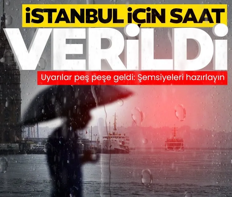 Meteoroloji ve AKOM’dan İstanbul için kuvvetli yağış uyarısı