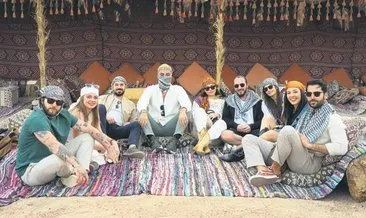 Türk oyuncuların Şarm El Şeyh’te safari keyfi