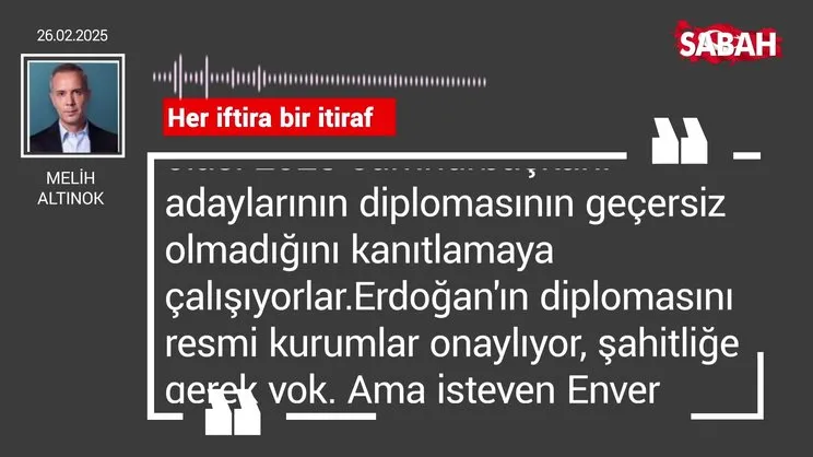 Melih Altınok | Her iftira bir itiraf