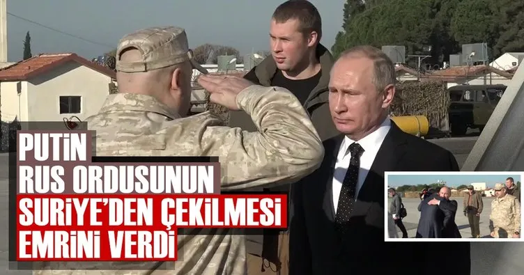 Putin’den Rus birliklere ’Suriye’den çekilin’ talimatı