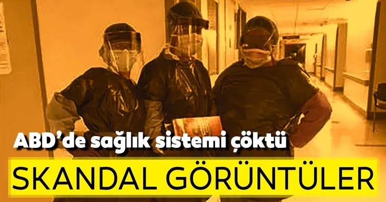 ABD'de sağlık sitemi çöktü! Hastanede skandal görüntüler