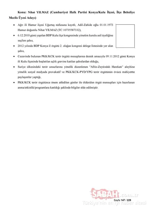 İşte CHP, Saadet Partisi ve İYİ Parti'nin PKK ile bağlantılı adayları!