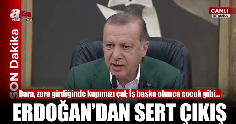 Erdoğan’dan Barzani’ye: Zora gelince kapımızı çalacaksın...