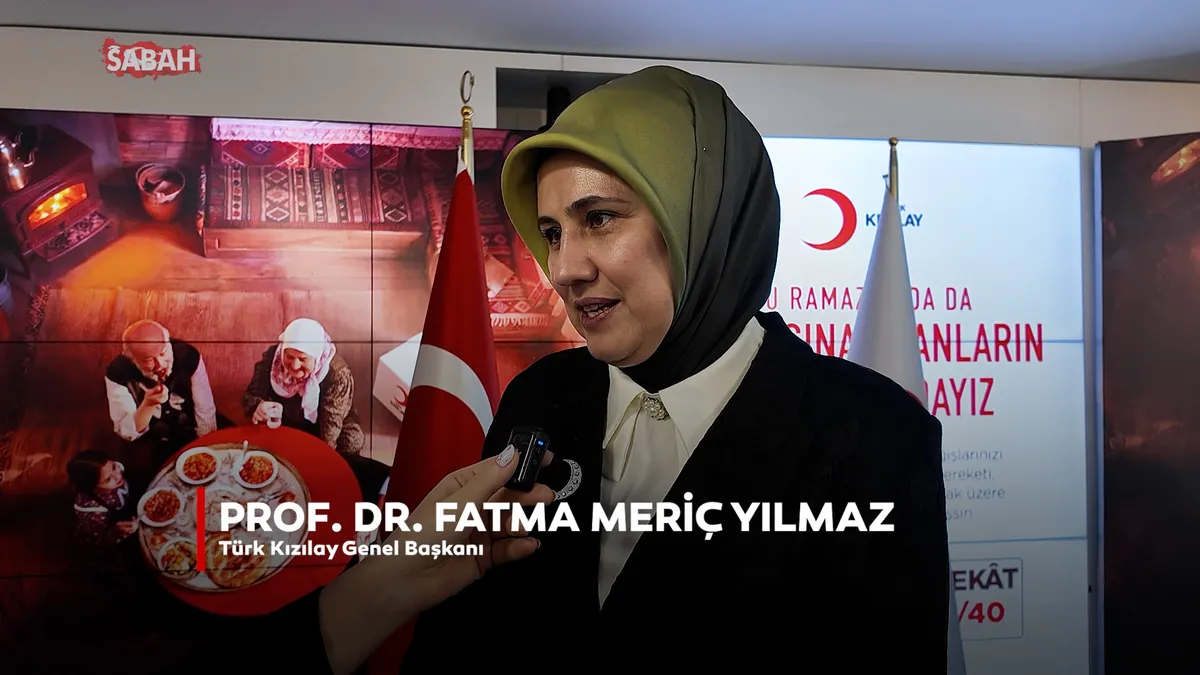 Türk Kızılay Başkanı Prof. Dr. Fatma Meriç Yılmaz ‘Bu sene hedefimiz 7 Milyon 500 bin kişiye ulaşmak’ videosunu izle Türk Kızılay Başkanı Prof. Dr. Fatma Meriç Yılmaz ‘Bu sene hedefimiz 7 Milyon 500 bin kişiye ulaşmak’ videosunu izle