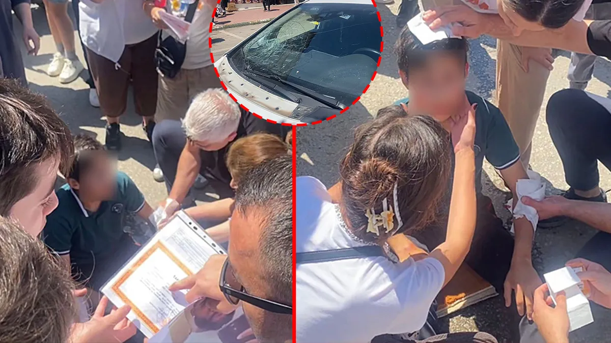Safranbolu'da kaza sonrası olay yeri