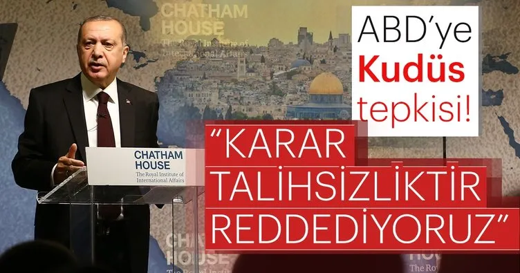 Son dakika: Cumhurbaşkanı Erdoğan’dan ABD’ye Kudüs tepkisi