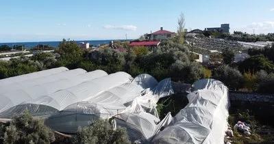 Mersin’de fırtına yıktı geçti